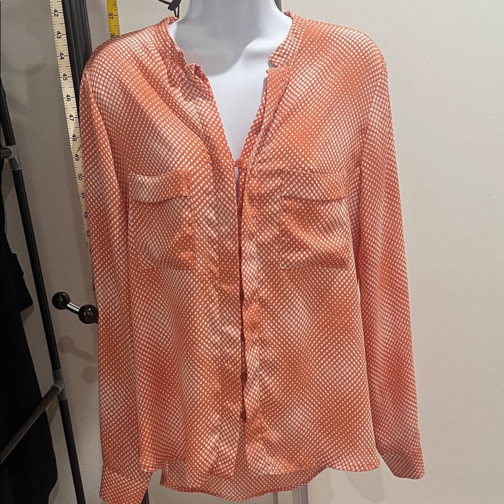 Ro & De Coral Button-Up Blouse